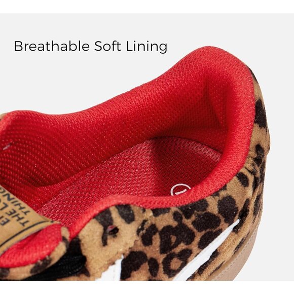 Women's  Leopard Retro Fashion Sneakers Classic Casual Walking Shoes - Picture 4 of 7